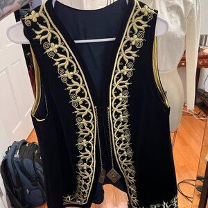 Folk Art Embroidered Vest